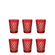 Vasos para Te Rombo Rojos